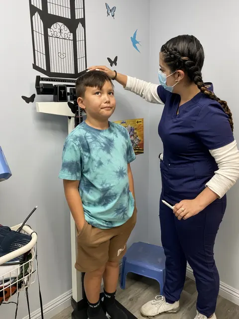Height check during a checkup